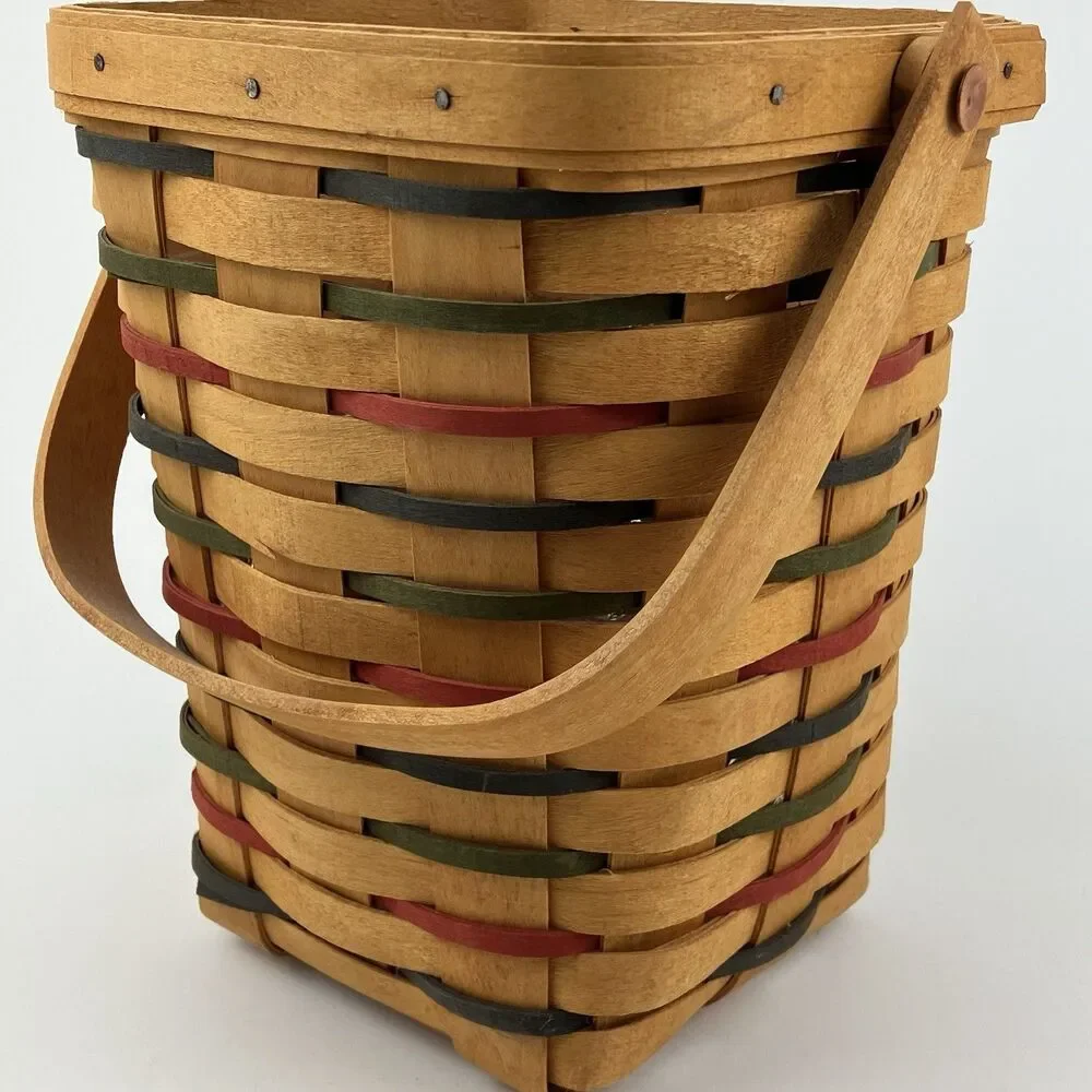 Longaberger Large Peg Basket Set 1999 | /w Protector 8